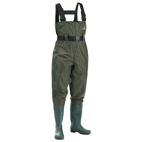 Original FISHINGSIR Chest Fishing Waders Hunting Bootfoot with Wading Belt for Men Women Sale in UAE