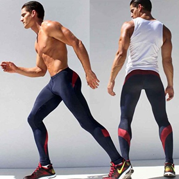 Buy online Original Iumer Men High Elastic Running Tights in UAE 