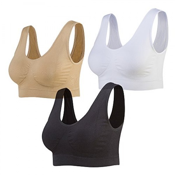 Shop Seamless Sports Bra Bra with Removable Pads for Women imported from USA