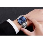 High Quality Chronograph Men Sports Watches Waterproof Full Steel Quartz Sale in UAE