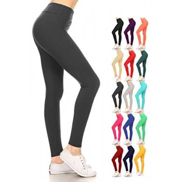 Buy Leggings Depot Higher Waste Women's Buttery Soft Yoga Leggings Online in UAE