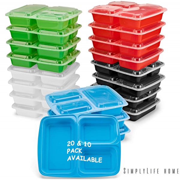 Shop 3 Compartment Meal Prep Containers for Home sale in UAE