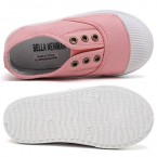 CIOR Kids Canvas Sneaker Slip-on Baby Boys Girls Casual Fashion Shoes(Toddler/Little Kids)-Pink-30