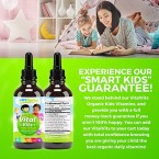 Liquid Organic Vitamins for Kids - Immune System Booster for Kids, Best Immune System Support for Children with Iron