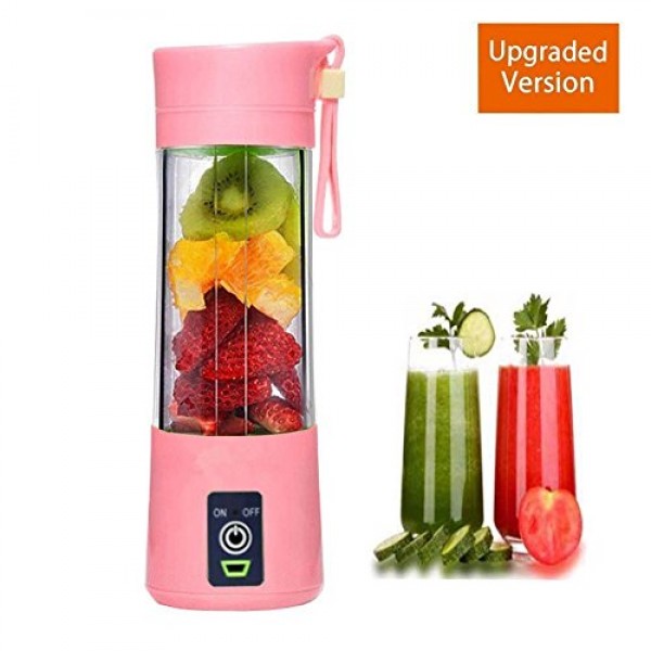 Buy Portable Blender, Usb Juicer Machine With Updated 6 Blades, Magnetic Secure Electric Switch In UAE