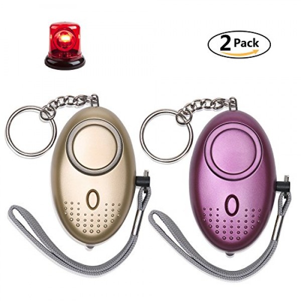 Buy Personal Alarm for Women Emergency Self-Defense Security Alarm Keychain with LED Light Online in UAE