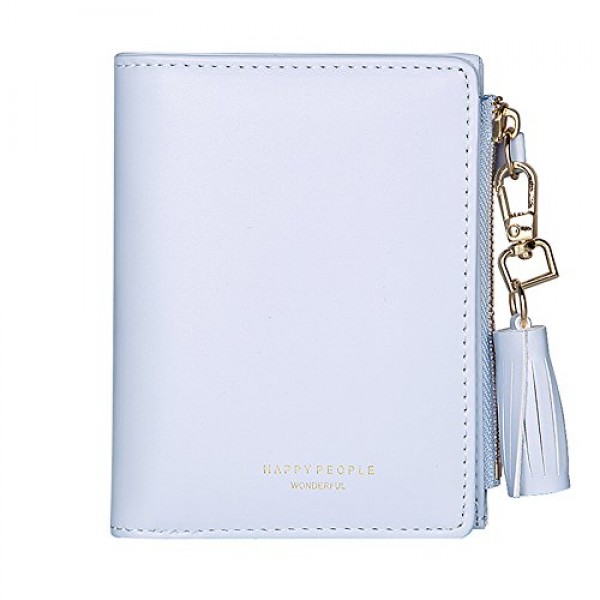 Buy TJEtrade Wallets for Women Leather Zipper Bifold Card Holder Online in UAE