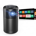 Anker Nebula Capsule, Smart Wi-Fi Mini Projector, Black, 100 ANSI Lumen Portable Projector, 360° Speaker, Movie Projector, 100 Inch Picture, 4-Hour Video Playtime, Neat Projector, Home Entertainment