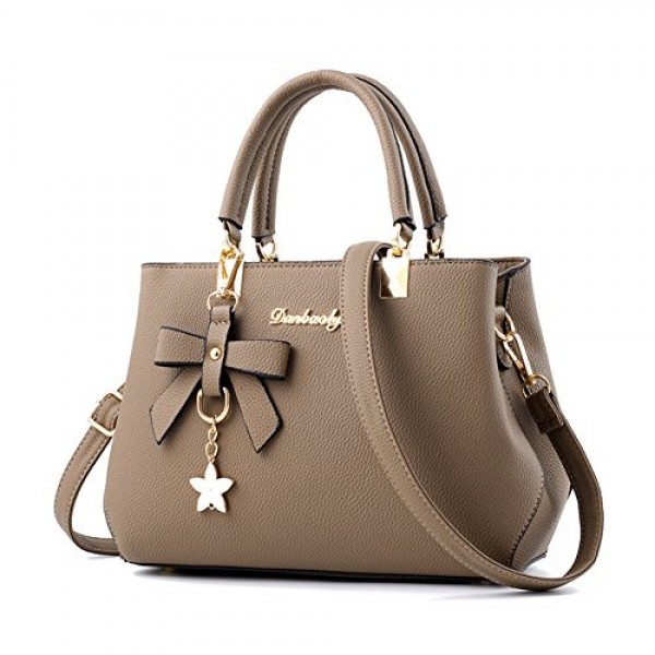 Buy Fantastic Zone Women Handbags and PU Leather Shoulder Bags Messenger Tote Bags Khaki Online in UAE