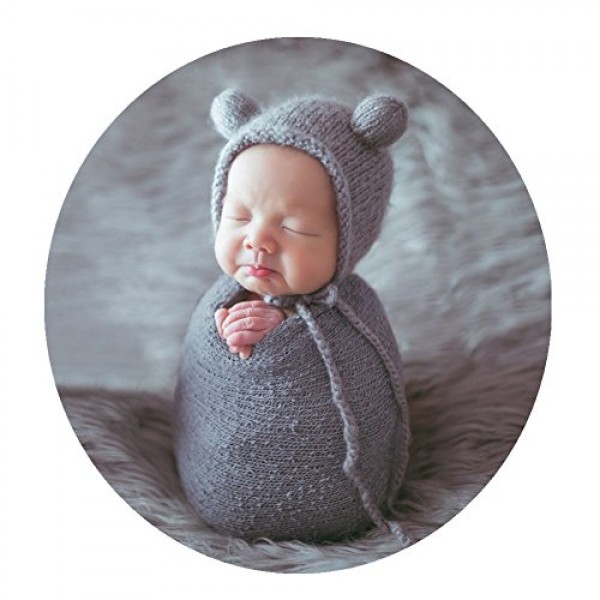 newborn baby photography props outfits hat long ripple wrap set shop online in UAE