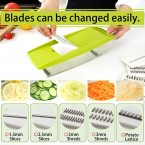 Buy Mandoline Slicer Vegetable Cutter with Food Container Online in UAE