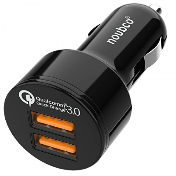 Buy Quick Charge Car Charger Dual Usb Charging Adapter Qualcomm Certified For Sale In UAE