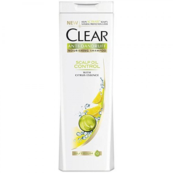 Clear Shampoo ANTI-DANDRUFF Women Scalp Oil Balance with Citrus Essence (Scalp Oil Balance with Citrus Essence, 3X400Ml/13.52Oz)