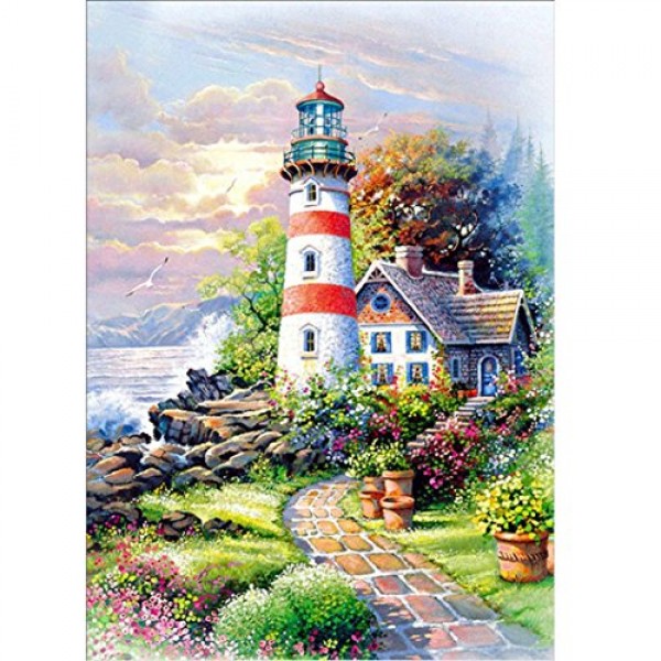 Buy Staron Lighthouse Diamond Embroidery Painting Online in UAE