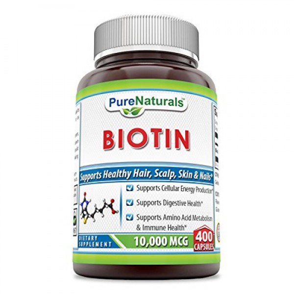 buy pure naturals biotin capsules for skin and hair imported from usa