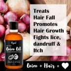 Buy Ryaal Hair Food Onion Hair Oil With 100% Real Onion Extract Hair Fall Treatment For Sale In UAE