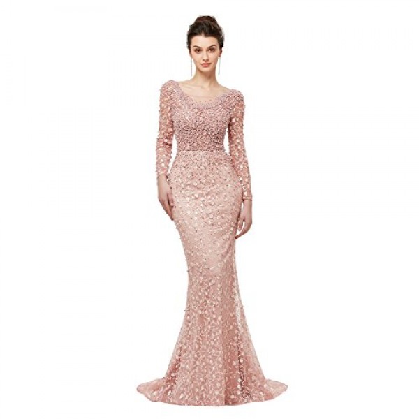 Get online High quality Women`s Crystal Prom Mermaid Dress in UAE 