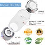 LevelUpWay - Glass Hydrogen Generator Water Bottle SPE PEM Technology Water Ionizer