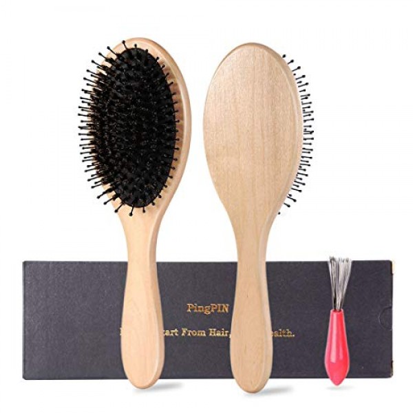 hair brush-boar bristle hairbrush for long,thick,curly,wavy,dry shop online in UAE