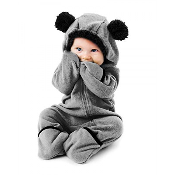 funzies baby bunting fleece hooded romper bodysuit shop online in UAE