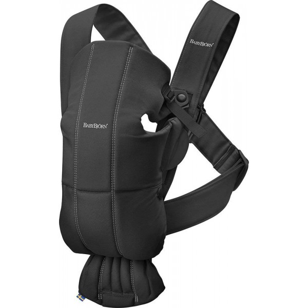 BabybjÖrn Baby Carrier Mini, Cotton, Black