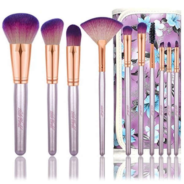 cruelty free travel makeup brush set by halo world sale in UAE