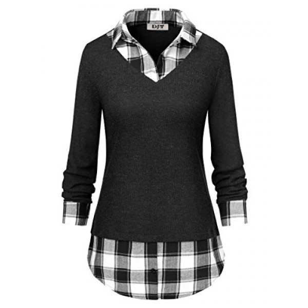 Buy online Best Women`s Collar Sweater Shirt  Tops in UAE 