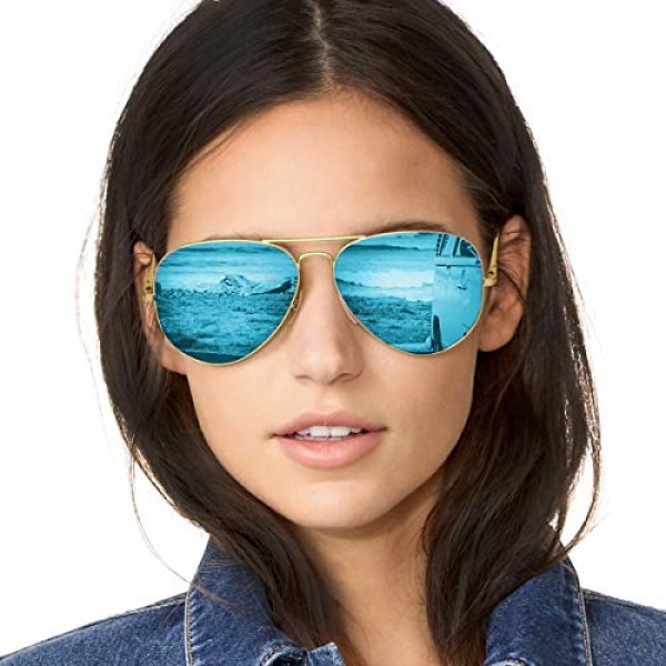 Shop online Imported Mirrored aviator Sunglasses for Women in UAE 