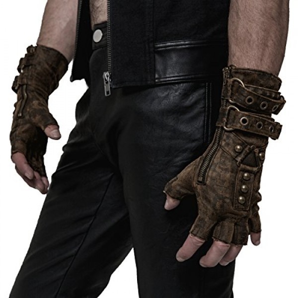 punk rave coffee steampunk gloves for men shop online in UAE