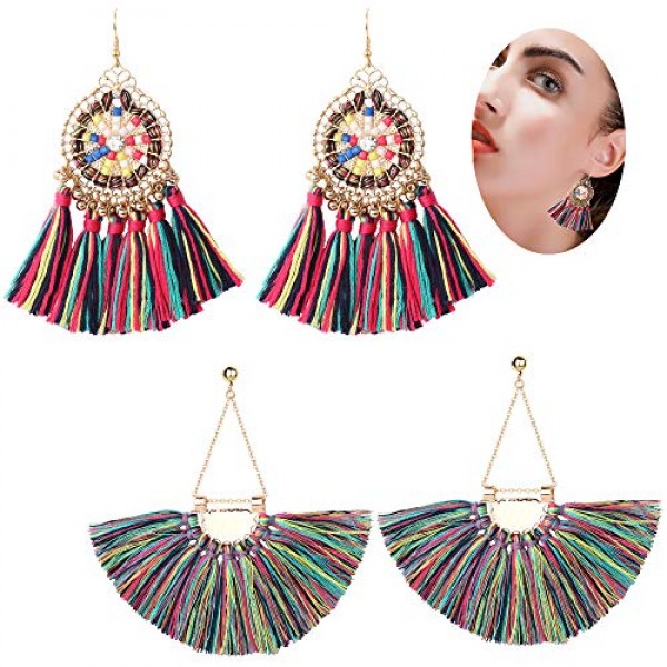 Get online Best Quality Fan Shape Earrings in UAE 