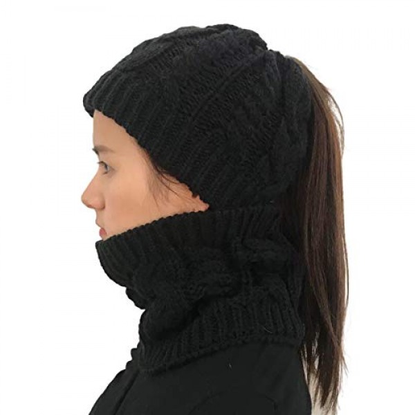 Get online Best Quality Winter Knitted Hat and Scarf Set in UAE 