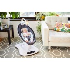 4moms mamaRoo 4 Baby Swing, Bluetooth Baby Rocker with 5 Unique Motions, Cool Mesh Fabric, Dark Grey