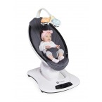 4moms mamaRoo 4 Baby Swing, Bluetooth Baby Rocker with 5 Unique Motions, Cool Mesh Fabric, Dark Grey