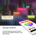 Buy Playbulb Bluetooth Smart Led Light Bulbs, Color Changing, Controlled By Mobile App Online In UAE