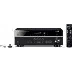 Yamaha RX-V385 5.1-Channel 4K Ultra HD AV Receiver with Bluetooth & Polk Audio PSW10 10" Powered Subwoofer - Featuring High Current Amp and Low-Pass Filter | Big Bass at a Great Value