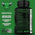 Bull Boost Male Testosterone Booster - Increase Size, Mood & Stamina - Made in USA Online in UAE