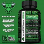 Bull Boost Male Testosterone Booster - Increase Size, Mood & Stamina - Made in USA Online in UAE