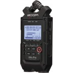 Zoom H4n Pro 4-Track Portable Recorder, All Black, Stereo Microphones, 2 XLR/ ¼“ Combo Inputs, Battery Powered, for Stereo/Multitrack Recording of Music, Audio for Video, and Podcasting