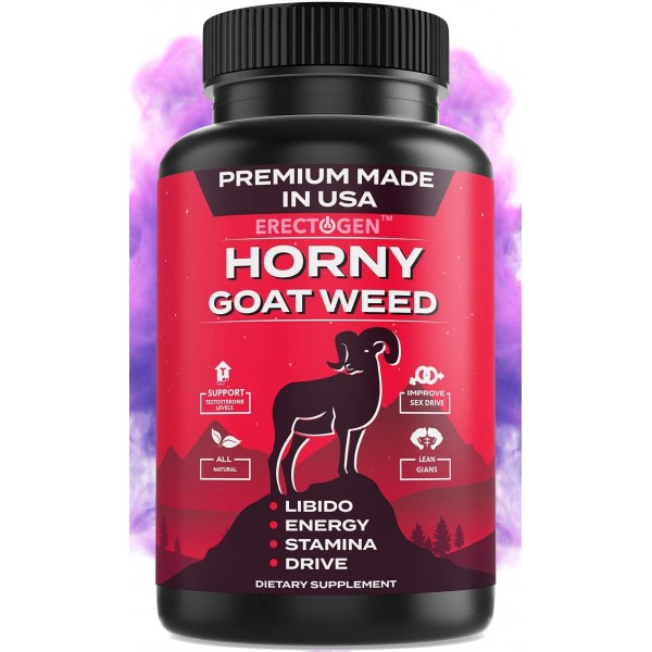 Extra Premium Horny Goat Weed -Muscle Builder and Testosterone Booster for Men - Made in USA Online in UAE