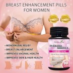 Pueraria Mirifica Capsules 5000mg - Natural Breast Enhancement Pills for Women - Breast Enlargement Pills - Breast Enlarger, Vaginal Health, Menopause Relief, Skin & Hair Health 90 Vegetarian Capsules