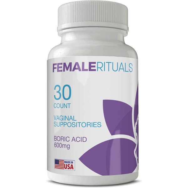 Female Rituals Boric Acid Suppositories 600 Mg -..