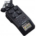 Zoom H6 All Black (2020 Version) 6-Track Portable Recorder, Stereo Microphones, 4 XLR/TRS Inputs, SD Card, USB Audio Interface, Battery Powered