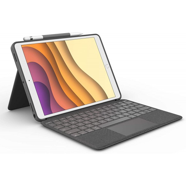 Logitech Combo Touch for iPad Air (3rd Generation) and iPad Pro 10.5-inch Keyboard case with trackpad, Wireless Keyboard, and Smart Connector Technology - Graphite