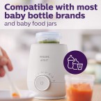 Philips Avent Fast Baby Bottle Warmer with Smart Temperature Control and Automatic Shut-Off