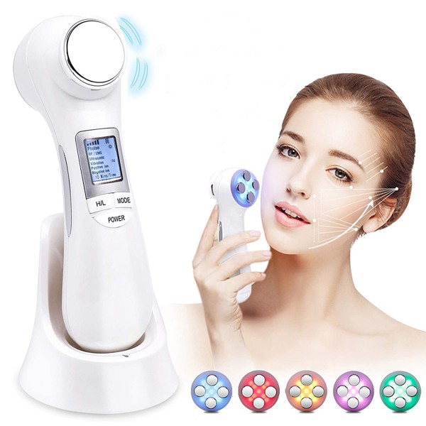 Face Firming Machine 6 in 1 Face Light Massager with Vibration Warm Beauty Device Online in UAE