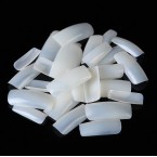 500 Pcs False Acrylic nails Full Cover French Artificial Nails Tip 10 Sizes with Box (natural)