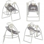 Dream On Me Sway 2in1 Cradling Swing & Rocker, Grey