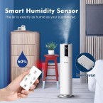 LACIDOLL, 2.1Gal/8L Top Fill Humidifiers for Large Room, Quiet Cool Mist Ultrasonic Humidifiers for Bedroom Runs up to 24 Hours, Auto Shut-Off and Easy to Clean