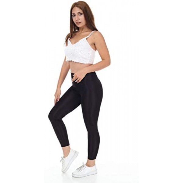 Moogco Women High Waist Yoga Pants Sport Gym Com..