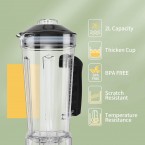 OMMO Blender 1800w, Professional Countertop Blender Smoothie Maker with Built-in Timer, High Power Blender 68oz Cups for Smoothies, Blend, Chop, Grind